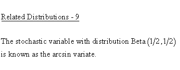 Statistical Distributions - Beta Distribution - Related Distributions 9 -Beta Distribution versus Arcsin Distribution