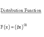 Statistical Distributions - Power Distribution - Distribution Function