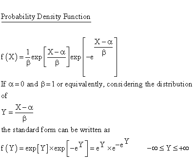 Continuous Distributions - Gumbel Distribution - Probability Density
Function
