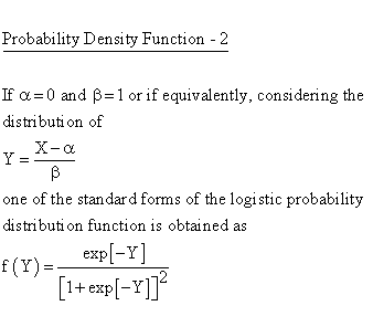 Continuous Distributions - Logistic Distribution - Probability Density
Function 2