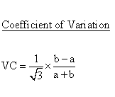 Statistical Distributions - Rectangular (Uniform) Distribution -Coefficient of Variation