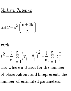 Descriptive Statistics - Simple Linear Regression - Autocorrelation - Shibata