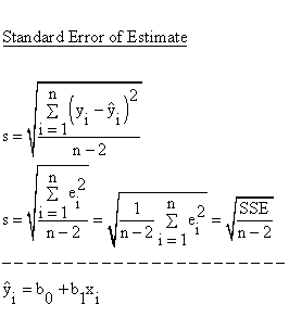 Descriptive Statistics - Simple Linear Regression - Residuals - Standard Error of Estimate