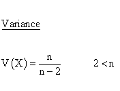 Statistical Distributions - Student t Distribution - Variance